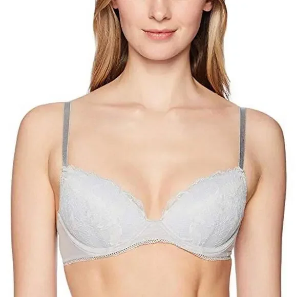 Calvin Klein Womens Bird Lace Lift Demi Bra Size 40D - Picture 1 of 1